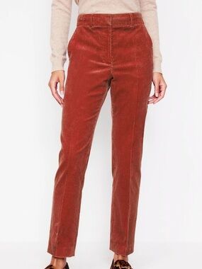 Boden Corduroy Trousers Rust High Rise Size 12R